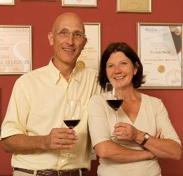 Luca and Ingrid Bein, owner/winemakers at Bein Wine Cellar